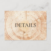 Details zum Holzkörner Rustikale Hochzeitstiefel Q Begleitkarte (Vorderseite)