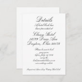 Details zum Hotel Begleitkarte (Vorne/Hinten)