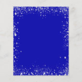 Details zum königlich blauen Silberhochzeitprogram (Rückseite)