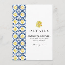 Details zum Lemon Fliesen Begleitkarte