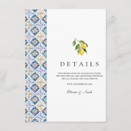 Details zum Lemon Fliesen Begleitkarte