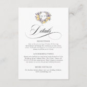 Details zum Lemon Monogram Wappen Begleitkarte (Vorderseite)