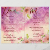 Details zum Menü in einem Programm - Flyer (Hinten)