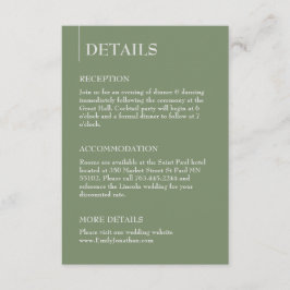 Details zum Minimalistischen Empfang und UAwg im B Begleitkarte