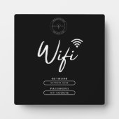 Details zum modernen Business-Logo Schwarz und Wei Fotoplatte (Vorderseite)