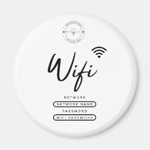 Details zum modernen Business-Logo Schwarz und Wei Magnet