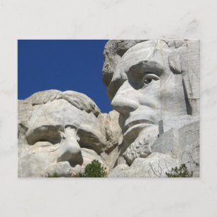 Details zum Mount Rushmore Postkarte