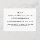 Details zum Muster Pfirsich und Pink Feminoral Begleitkarte (Rückseite)