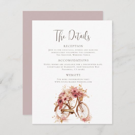 Details zum Parisienne Begleitkarte (Vorne/Hinten)