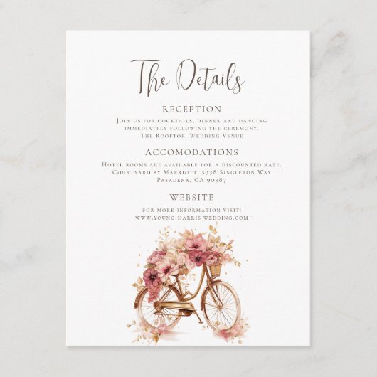 Details zum Parisienne Begleitkarte (Vorderseite)