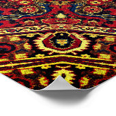 Details zum persischen oder orientalischen Teppich Poster (Ecke)