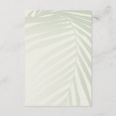 Details zum QR-Code beim Hochfahren von Palm Tree Begleitkarte (Rückseite)