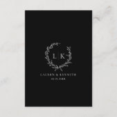 Details zum QR-Code Classic für Monogramm-Wreath-H Begleitkarte (Rückseite)