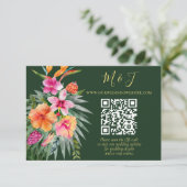 Details zum QR-Code für farbenfrohe Tropenblumenho Begleitkarte (Stehend Vorderseite)