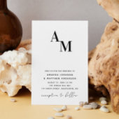 Details zum QR-Code für Hochzeiten in Schwarzweiß Einladung