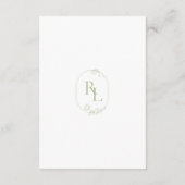 Details zum QR-Code für Monogram Wedding Finer Begleitkarte (Rückseite)
