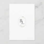 Details zum QR-Code für Monogram Wedding Finer Begleitkarte (Rückseite)