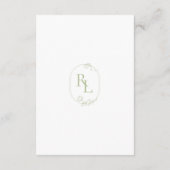 Details zum QR-Code für Monogram Wedding Finer Begleitkarte (Rückseite)