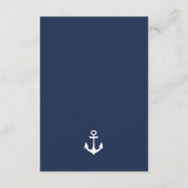 Details zum QR-Code für Navy Anchor Yacht Nautical Begleitkarte (Rückseite)