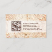 Details zum QR Code für rustikale Hochzeit Begleitkarte (Rückseite)