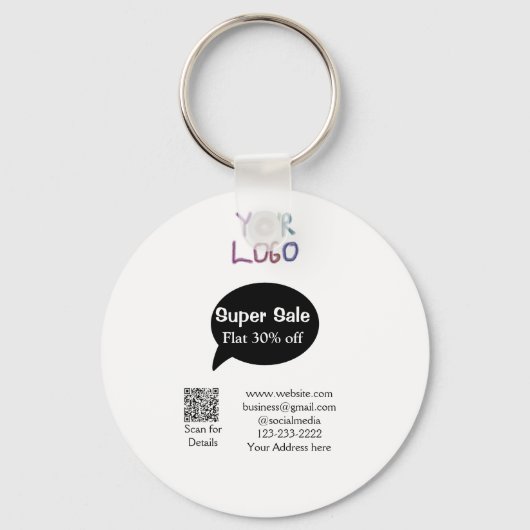 Details zum QR-Code für Superverkäufe Business Dis Schlüsselanhänger (Vorderseite)