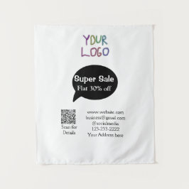 Details zum QR-Code für Superverkäufe Business Dis Wandteppich