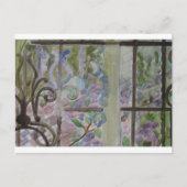 Details zum Queens-Fenster Postkarte (Vorderseite)