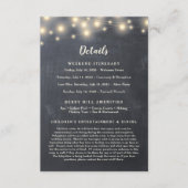 Details zum rustikalen Chalkboard String Light Des Begleitkarte (Vorderseite)