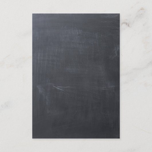 Details zum rustikalen Chalkboard String Light Des Begleitkarte (Rückseite)