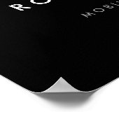 Details zum Schwarz/Orange-Auto/Download der Logos Poster (Ecke)