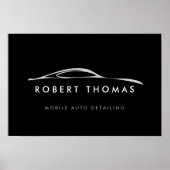 Details zum Schwarzen Auto/Logos reparieren Poster (Vorne)