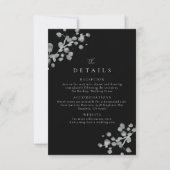 Details zum Schwarzen Lacquer Dankeskarte (Vorderseite)