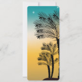 DETAILS zum Sonnenuntergang im tropischen Strand Einladung (Rückseite)