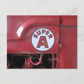 Details zum Super A Traktor Postkarte