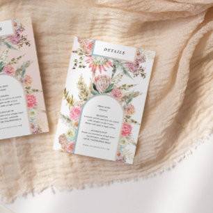 Details zum tropischen böhmischen Empfang Begleitkarte