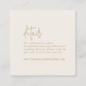 Details zum Vintagen Gold QR Code für moderne Tech Begleitkarte (Vorderseite)