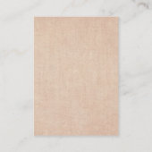 Details zum Vintagen schwarzen Rustikal Begleitkarte (Rückseite)