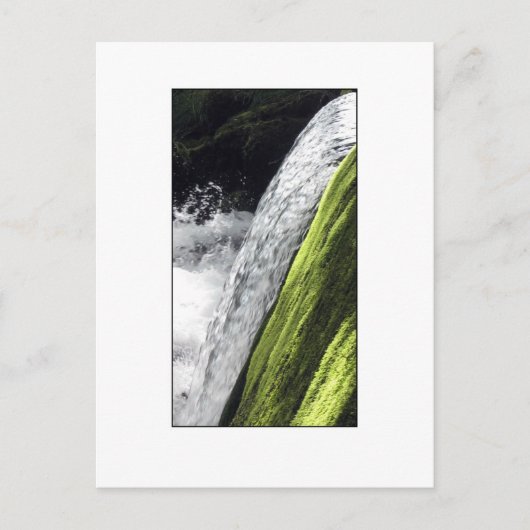 Details zum Wasserfall Postkarte (Vorderseite)