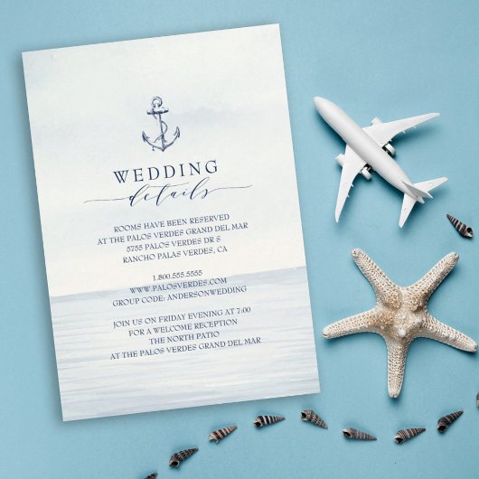 Details zum Wasserfarbenozean der Wasserleitung Begleitkarte