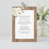 Details zum Weißblütenholz im Sage Green Begleitkarte (Stehend Vorderseite)