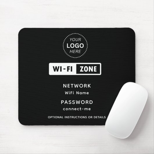 Details zum WiFi-Netzwerk und zu den Kennwörtern f Mousepad (Mit Mouse)