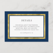 Details zur bearbeitbaren Farbe Classic Gold Round Begleitkarte (Vorderseite)