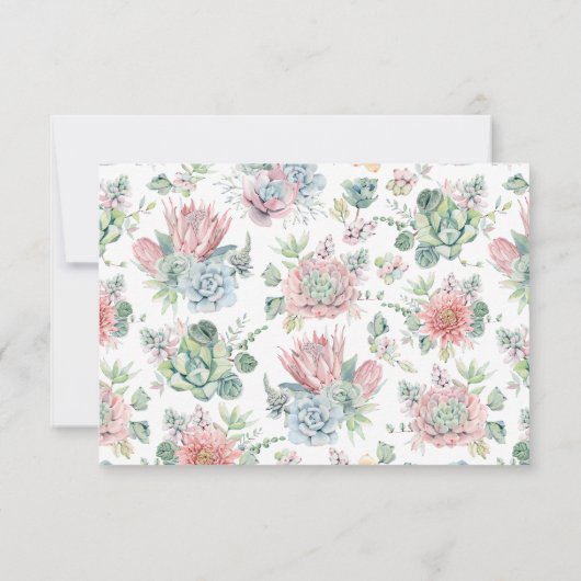 Details zur Beilage des Pastelfarbensukkkulars Bei Einladung (Rückseite)