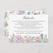 Details zur Beilage des Pastelfarbensukkkulars Bei Einladung (Vorne/Hinten)