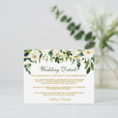 Details zur Beipackkarte für grüne Blumenzwiebeln Postkarte (Stehend Vorderseite)