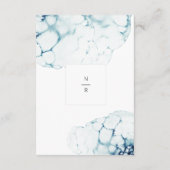 Details zur blauen Hochzeit in Urlaubsort Begleitkarte (Rückseite)