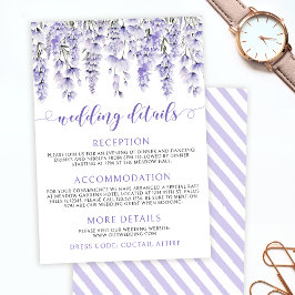 Details zur Blütenhochzeit Begleitkarte