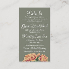 Details zur Blütenkaktus-Hochzeit Begleitkarte