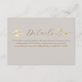 Details zur Boho Fall Floral Wedding Begleitkarte (Vorderseite)