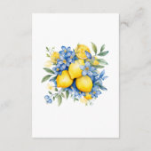 Details zur botanischen Hochzeit im Wasserfarbenem Begleitkarte (Rückseite)